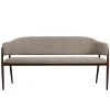 DÉJA Eetkamerbank Dénia Taupe/Walnoot 200cm
