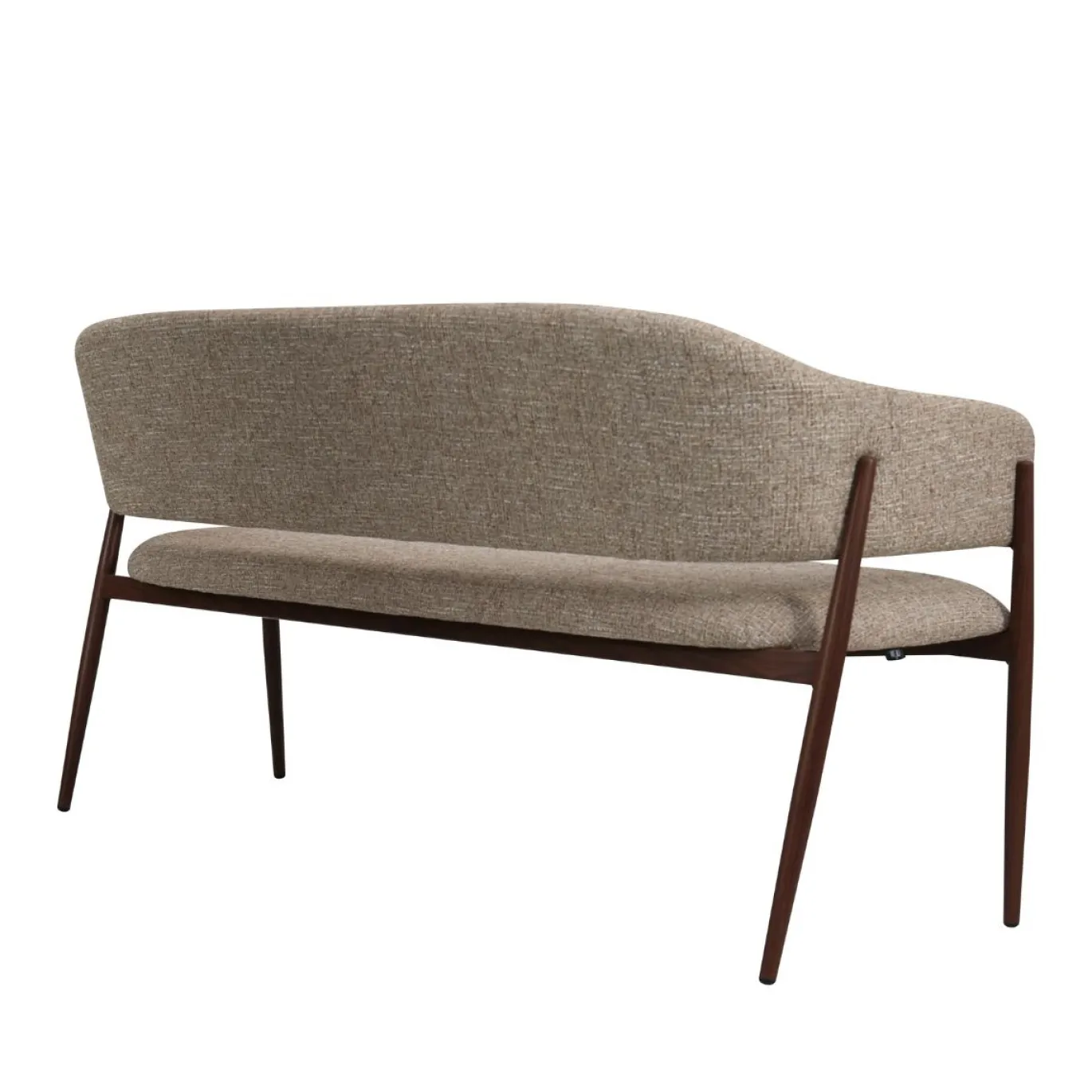 DÉJA Eetkamerbank Dénia Taupe/Walnoot 200cm