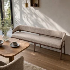 DÉJA Eetkamerbank Dory Mokka/Walnoot Oasis 247cm