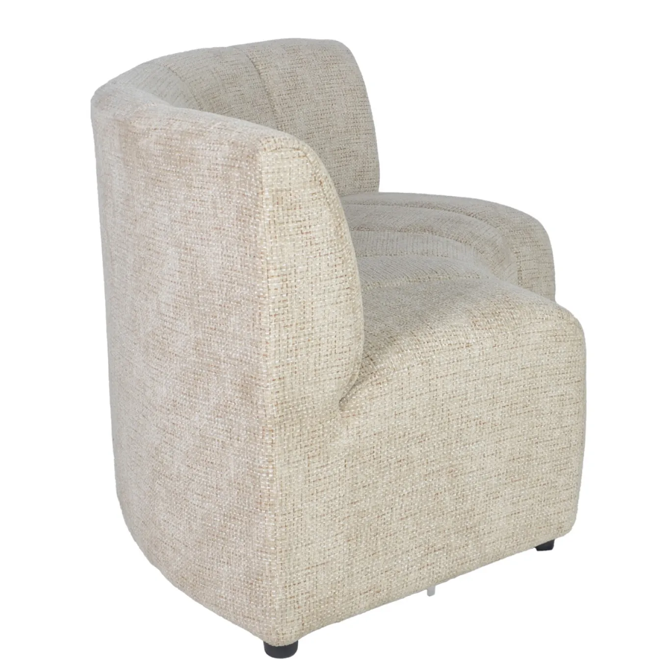DÉJA Eetkamerbank Filo Rond Beige Chenille