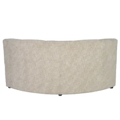 DÉJA Eetkamerbank Filo Rond Beige Chenille