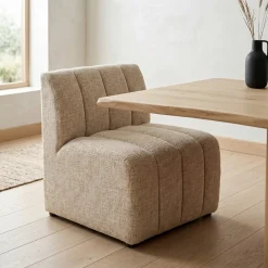 DÉJA Eetkamerbank Kent Element Beige Chenille