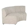 DÉJA Eetkamerbank Kent Rond Beige Chenille