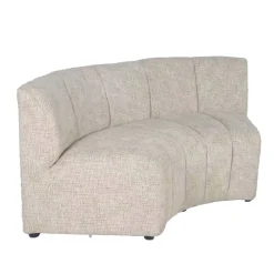 DÉJA Eetkamerbank Kent Rond Beige Chenille