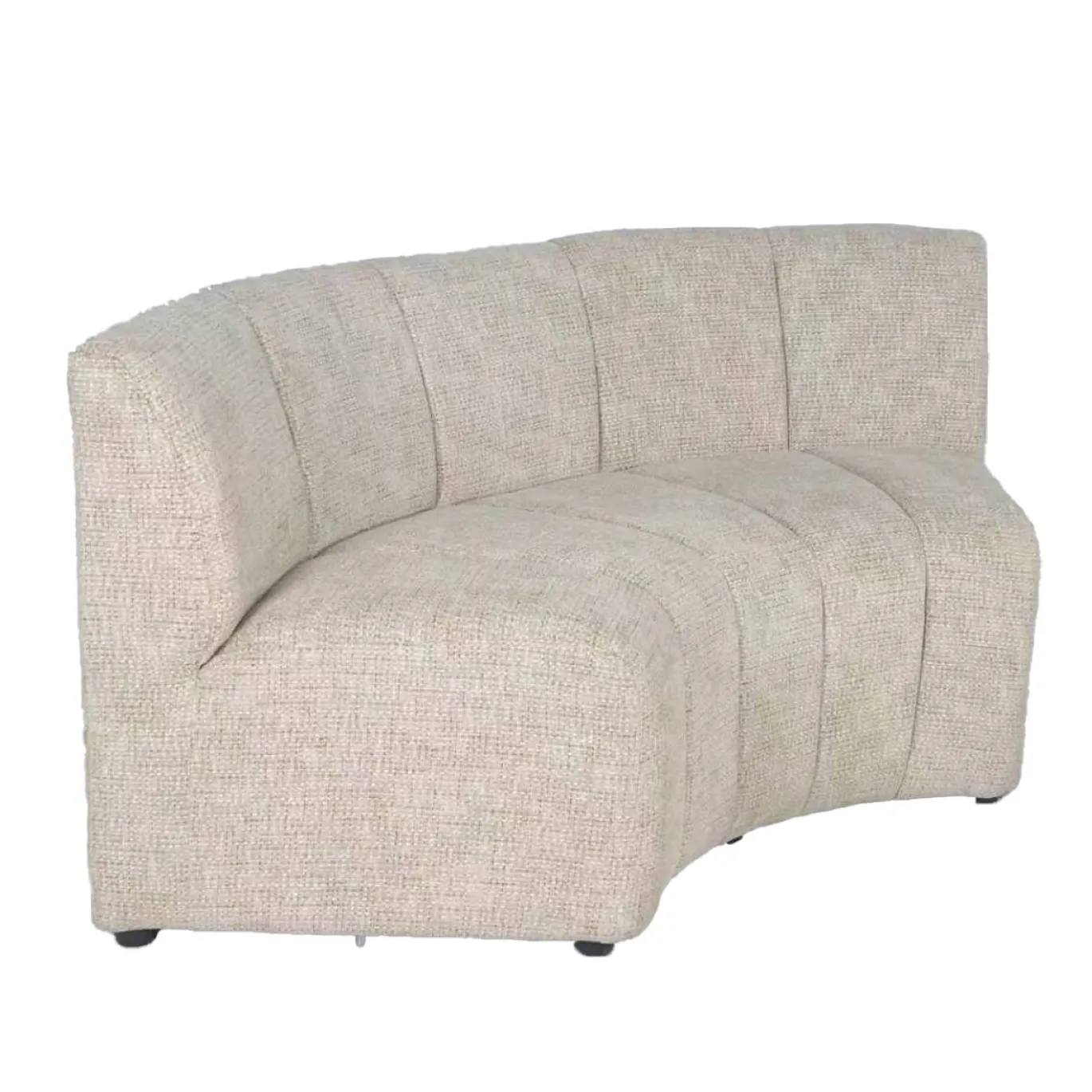 DÉJA Eetkamerbank Kent Rond Beige Chenille