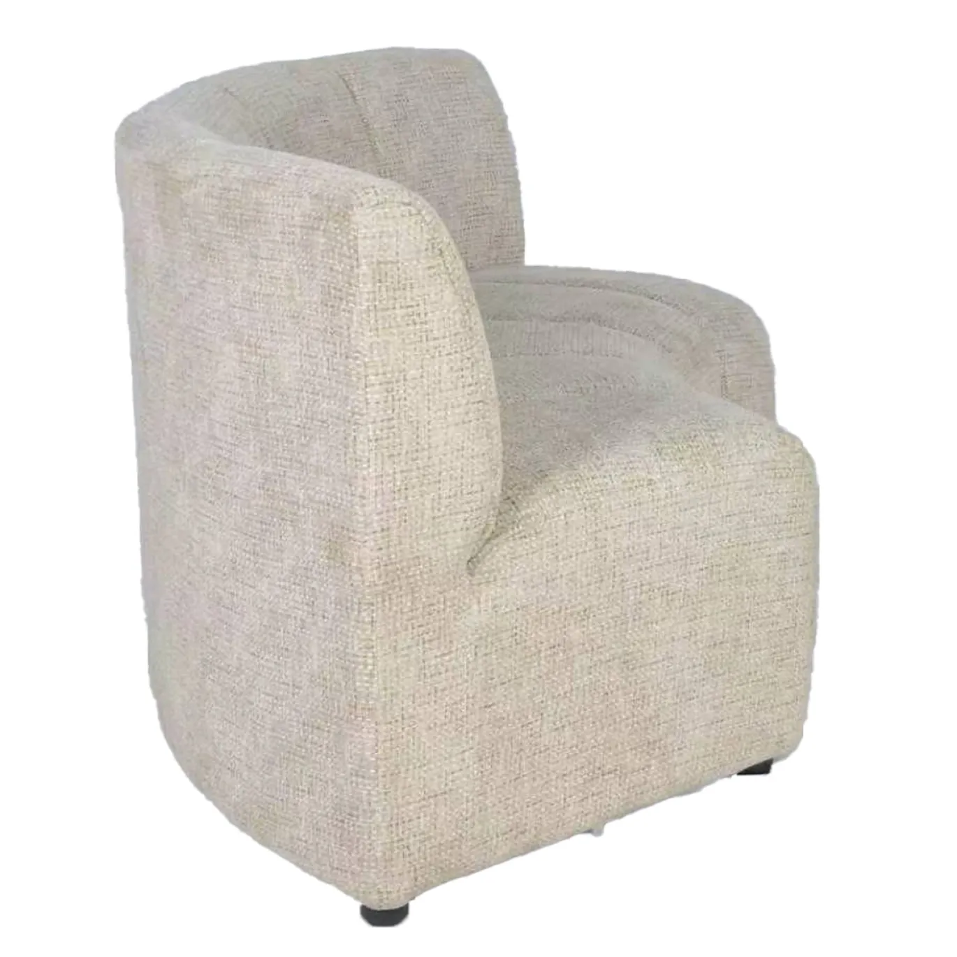 DÉJA Eetkamerbank Kent Rond Beige Chenille