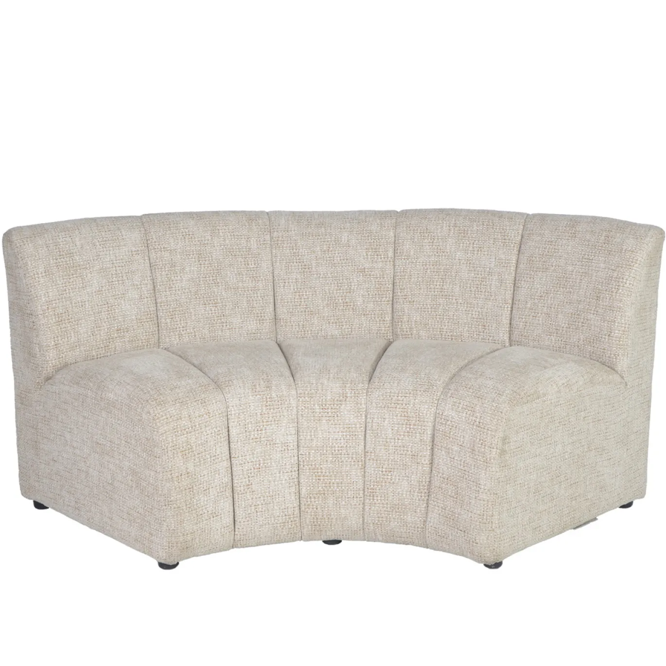 DÉJA Eetkamerbank Kent Rond Beige Chenille