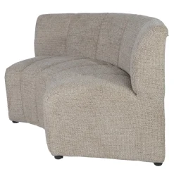 DÉJA Eetkamerbank Kent Rond Taupe Chenille
