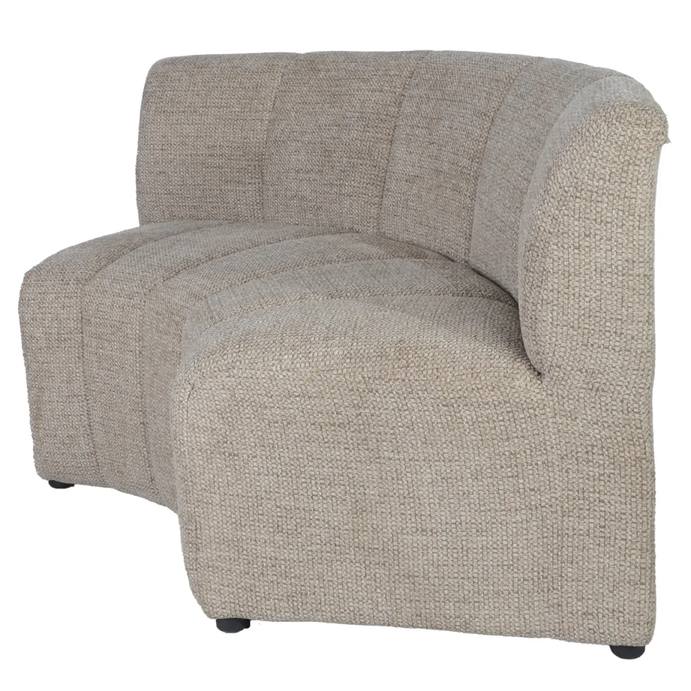 DÉJA Eetkamerbank Kent Rond Taupe Chenille
