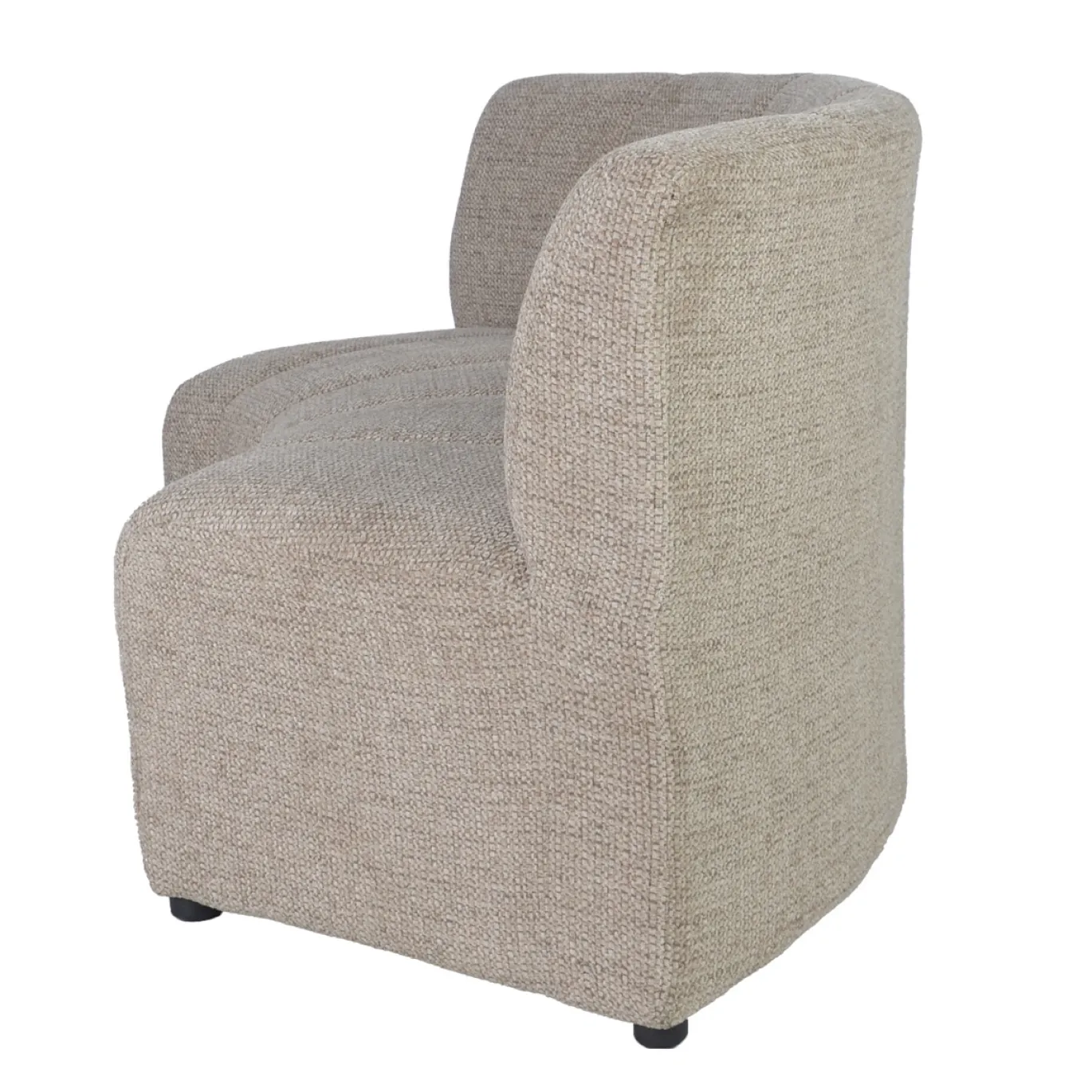 DÉJA Eetkamerbank Kent Rond Taupe Chenille