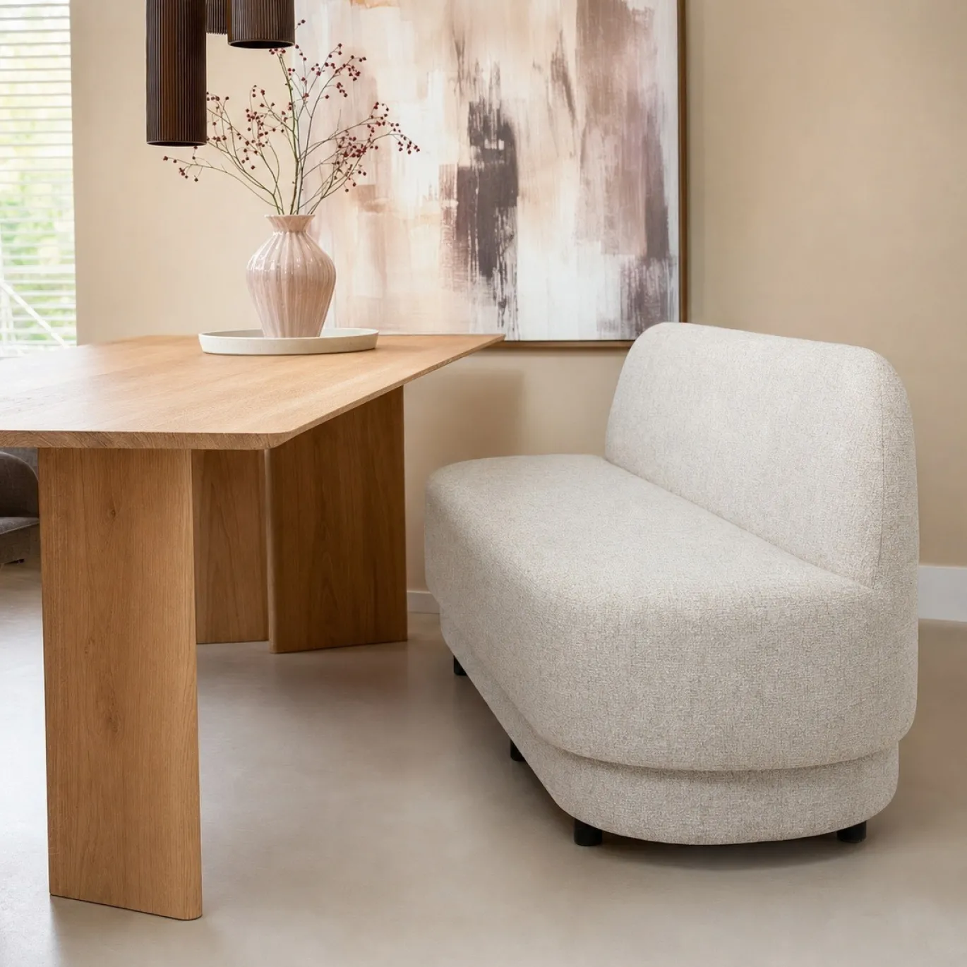 DÉJA Eetkamerbank Moose Beige 180cm