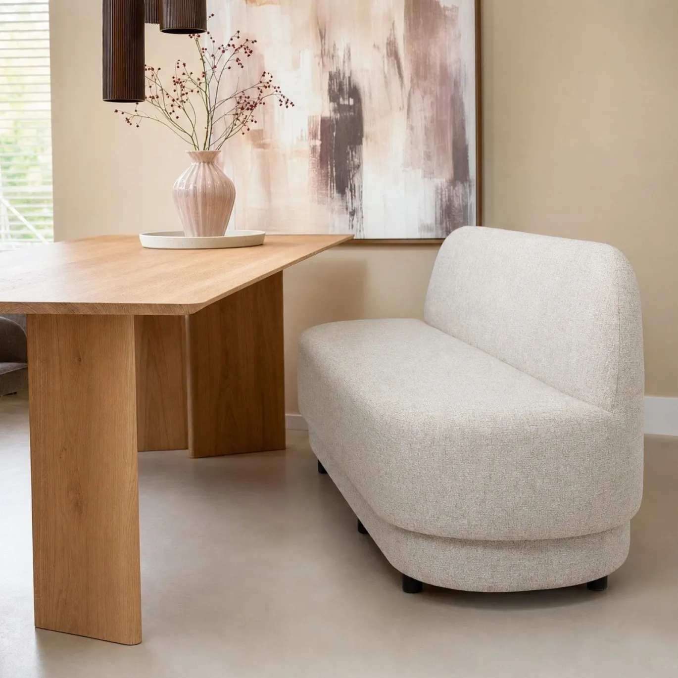 DÉJA Eetkamerbank Moose Beige 240cm