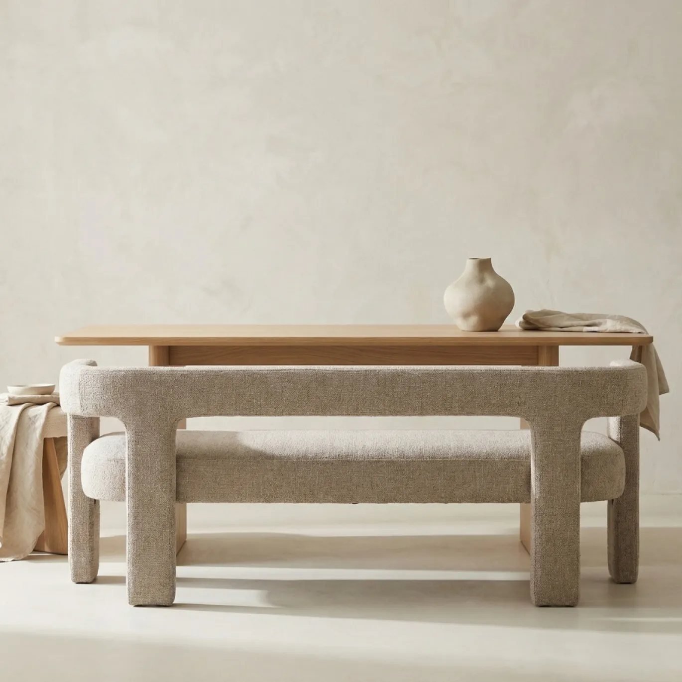 DÉJA Eetkamerbank Seto Beige 200cm