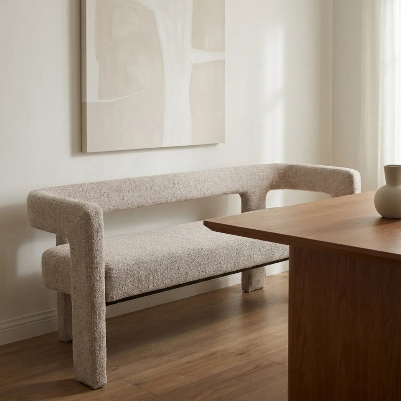DÉJA Eetkamerbank Seto Beige 200cm