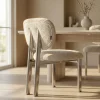 DÉJA Eetkamerstoel Bjerka Beige/Chrome