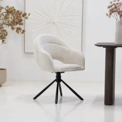 DÉJA Eetkamerstoel Celeste Beige Draaibaar