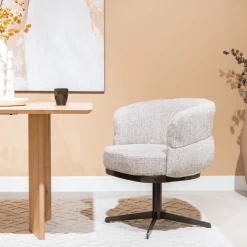 DÉJA Eetkamerstoel Coria Beige/Brons Draaibaar