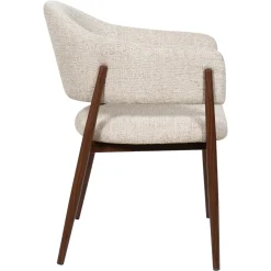 DÉJA Eetkamerstoel Dénia Beige/Walnoot