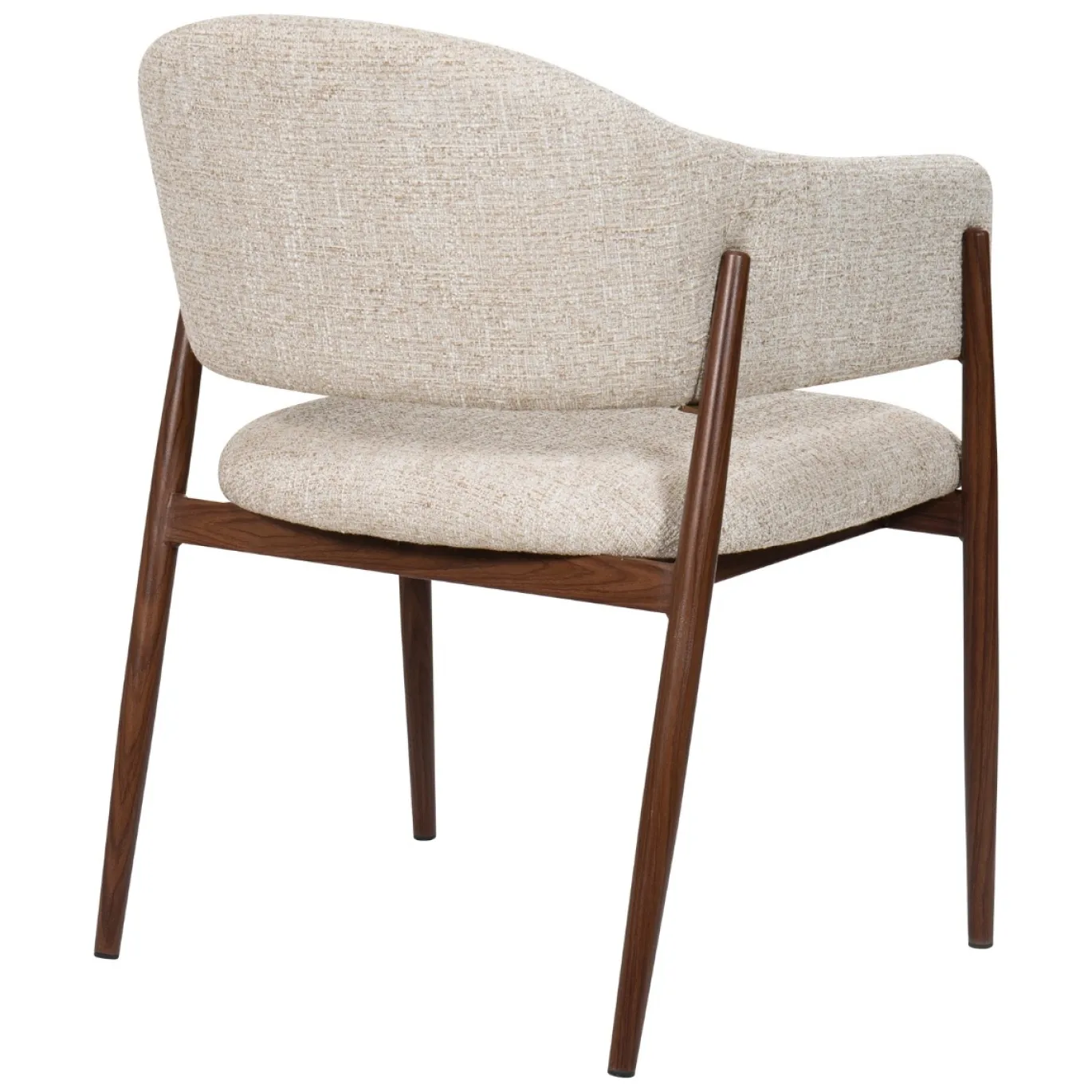 DÉJA Eetkamerstoel Dénia Beige/Walnoot
