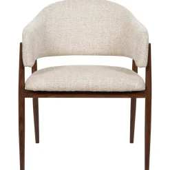 DÉJA Eetkamerstoel Dénia Beige/Walnoot