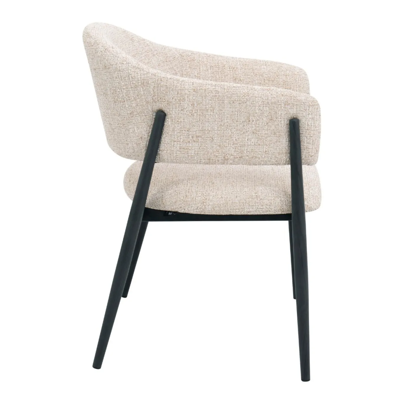 DÉJA Eetkamerstoel Dénia Beige/Zwart