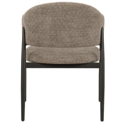 DÉJA Eetkamerstoel Dénia Chenille Taupe/Brons