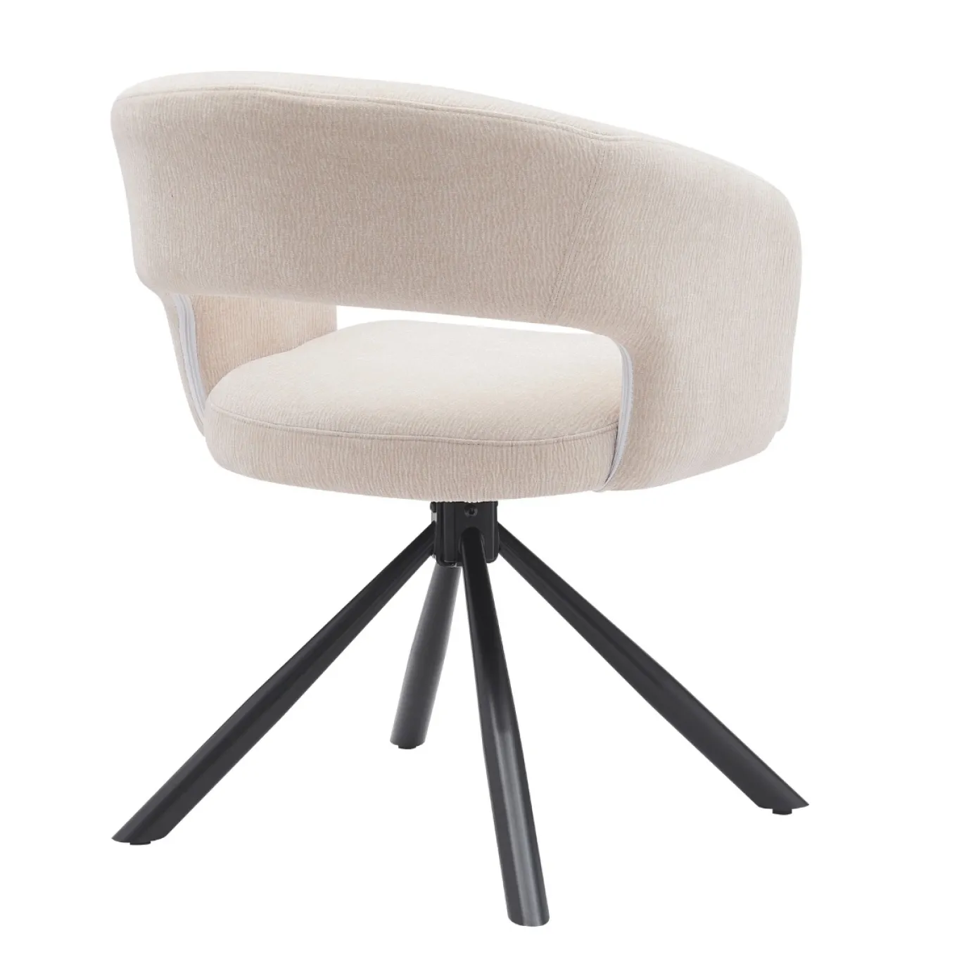 DÉJA Eetkamerstoel Elle Beige Draaibaar