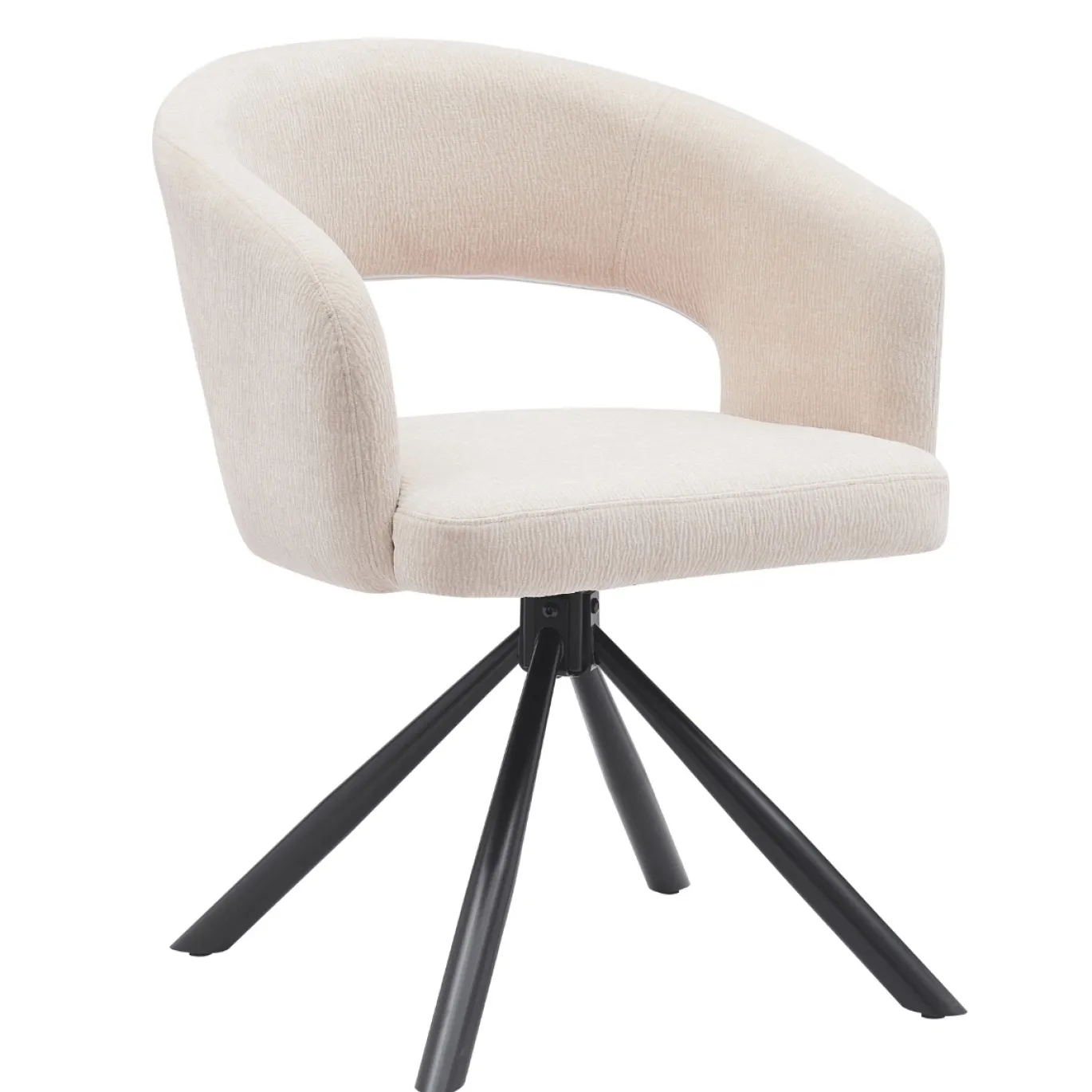 DÉJA Eetkamerstoel Elle Beige Draaibaar