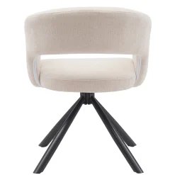 DÉJA Eetkamerstoel Elle Beige Draaibaar