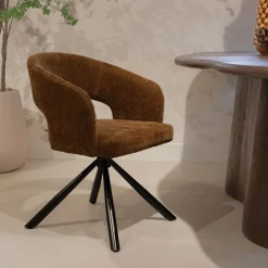 DÉJA Eetkamerstoel Elle Oker Draaibaar
