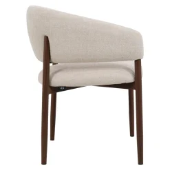 DÉJA Eetkamerstoel Elora Beige/Walnoot