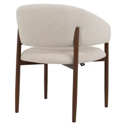 DÉJA Eetkamerstoel Elora Beige/Walnoot