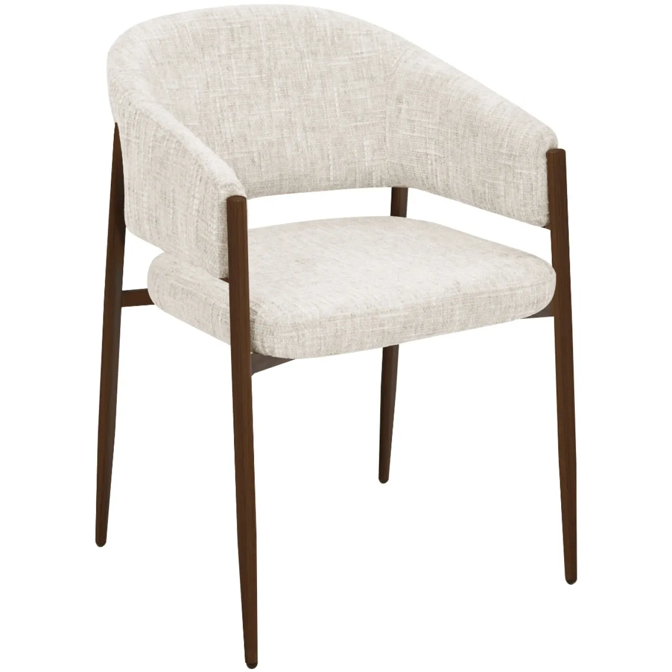 DÉJA Eetkamerstoel Elvia Beige/Walnoot