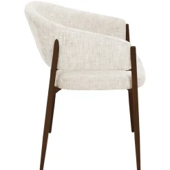DÉJA Eetkamerstoel Elvia Beige/Walnoot