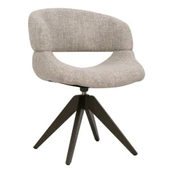 DÉJA Eetkamerstoel Foss Beige/Anodic Brown Draaibaar