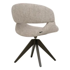 DÉJA Eetkamerstoel Foss Beige/Anodic Brown Draaibaar
