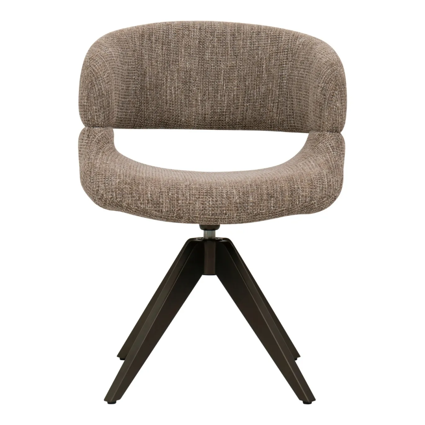 DÉJA Eetkamerstoel Foss Taupe/Anodic Brown Draaibaar