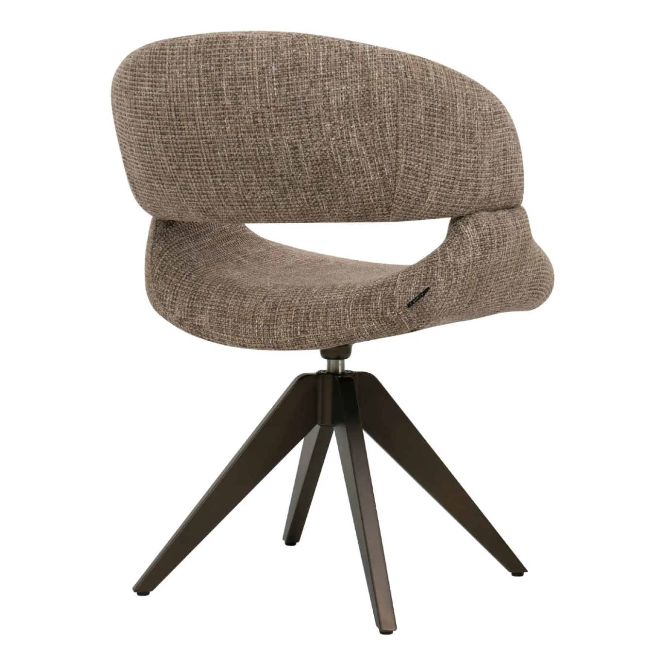 DÉJA Eetkamerstoel Foss Taupe/Anodic Brown Draaibaar