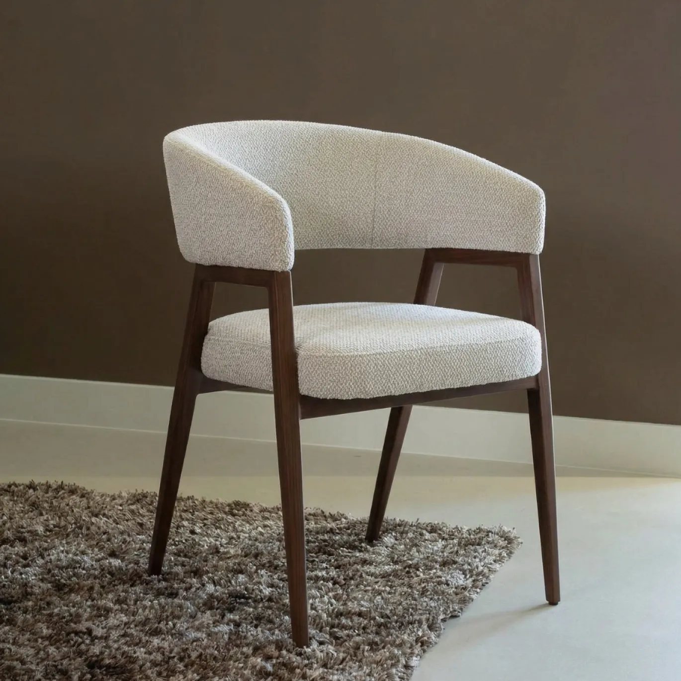 DÉJA Eetkamerstoel Fureso Beige/Walnoot