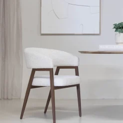 DÉJA Eetkamerstoel Fureso Beige/Walnoot