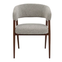 DÉJA Eetkamerstoel Fureso Taupe/Walnoot