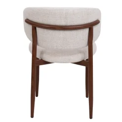 DÉJA Eetkamerstoel Jessie Beige/Walnoot