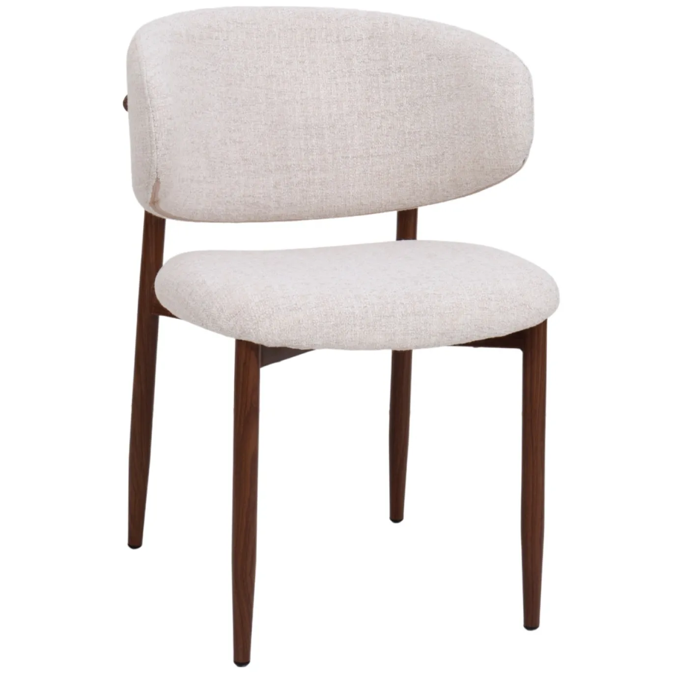 DÉJA Eetkamerstoel Jessie Beige/Walnoot