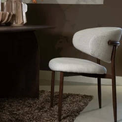 DÉJA Eetkamerstoel Jessie Beige/Walnoot