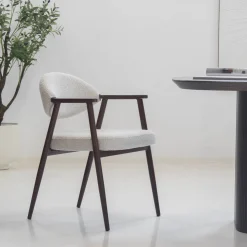 DÉJA Eetkamerstoel Karup Beige/Walnoot