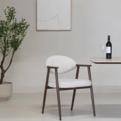DÉJA Eetkamerstoel Karup Beige/Walnoot
