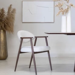 DÉJA Eetkamerstoel Karup Beige/Walnoot