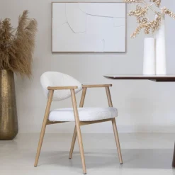 DÉJA Eetkamerstoel Karup Beige/Naturel