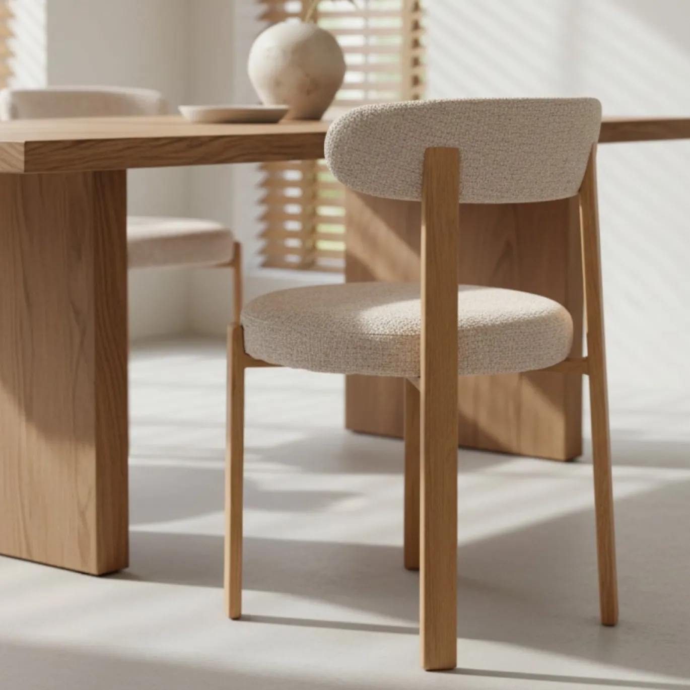 DÉJA Eetkamerstoel Lagan Beige/Naturel