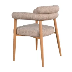 DÉJA Eetkamerstoel Lidingö Taupe/Naturel